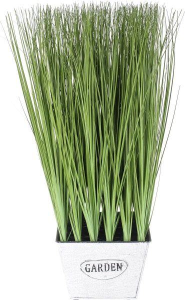 Рослина штучна Міскант в металевому горщику 55х88 см