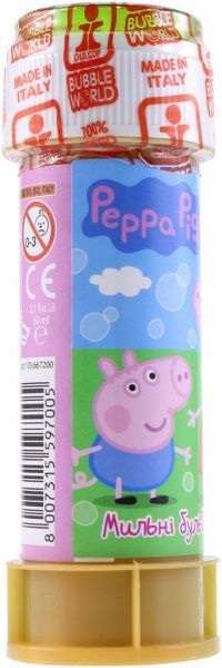 Мыльные пузыри Dulcop Пеппа 60 мл 103.667200