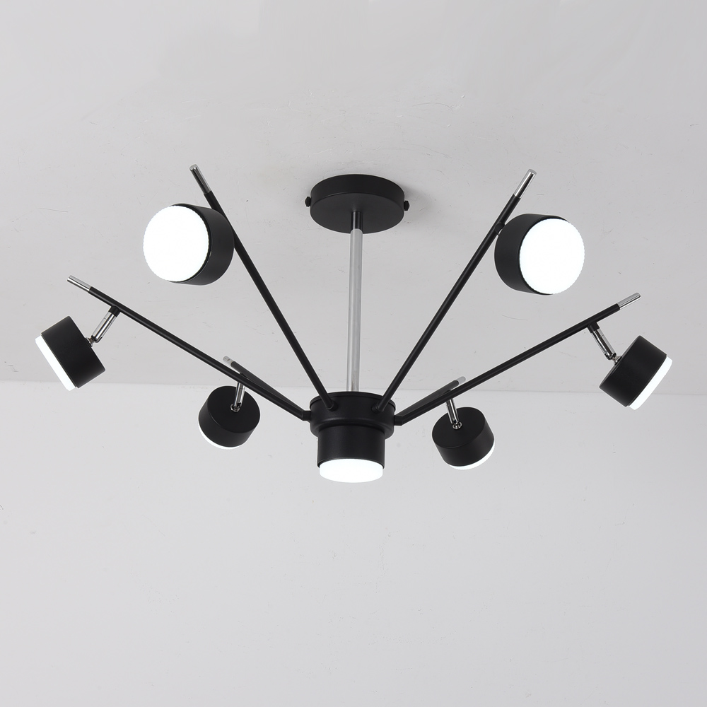 Люстра потолочная Luminaria Mary 7xGX53 черный хром MARY 7xGX53 BLACK/CHROME