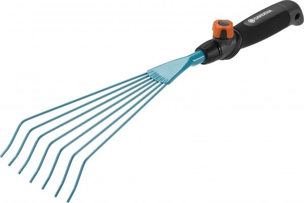 Граблі віялові Gardena комбісистеми проволочні ручні 12 см Ergo