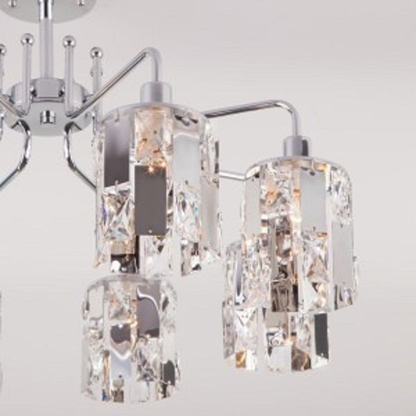 Люстра потолочная Strotskis Scoppio 8x60 Вт E14 хром 10101/8 