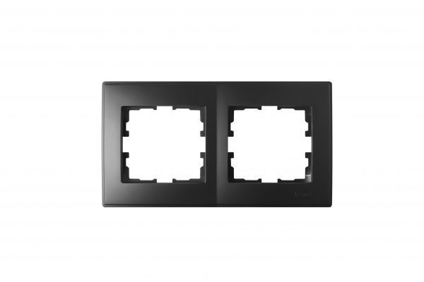 Рамка двомісна Lezard Lesya горизонтальна антрацит 705-4200-147