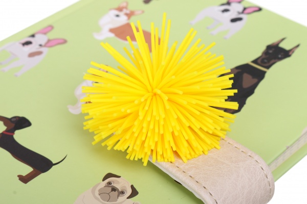 Книга для записей Dog с силиконовым помпоном А5