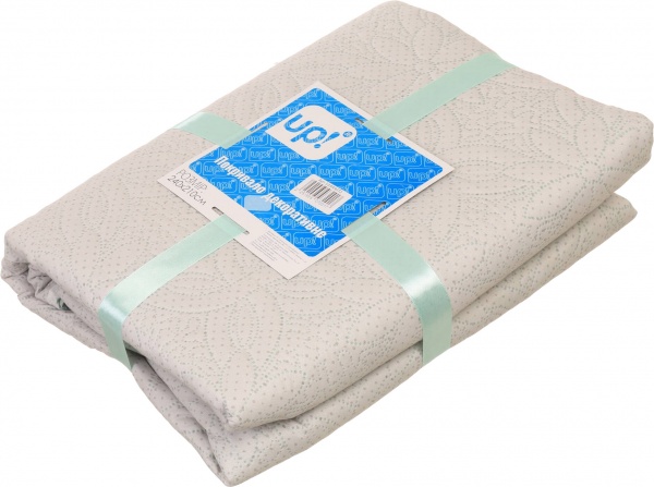 Покривало Квіти 240x210 см UP! (Underprice) білий із малюнком 