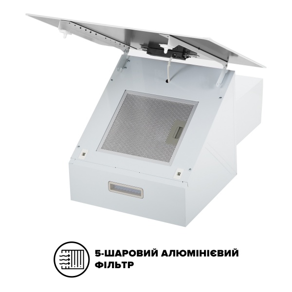 Витяжка Interline FLOW WH A/60/GL/M