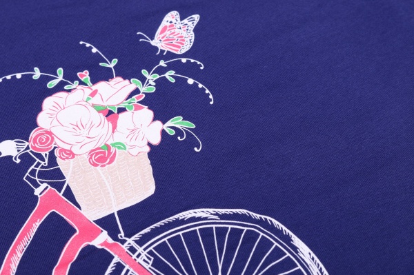 Футболка для девочек KOSTA 0539-5 р.110 синий 