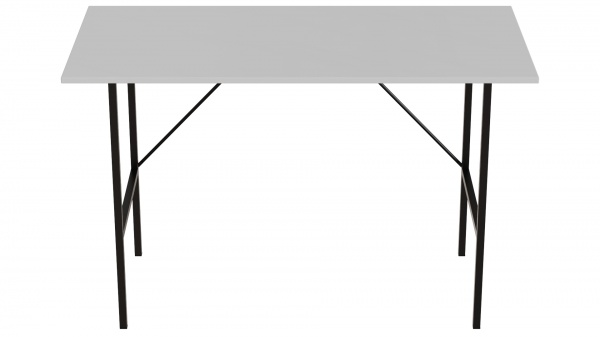 Стол Time Тайм 1200x600x16 мм белый/черный 