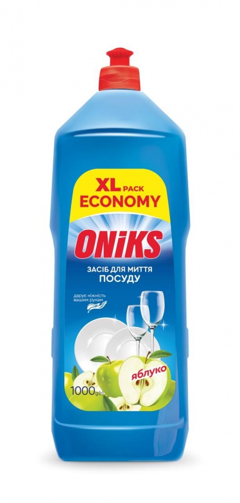 Средство для ручного мытья посуды ONIKS Яблоко 1л