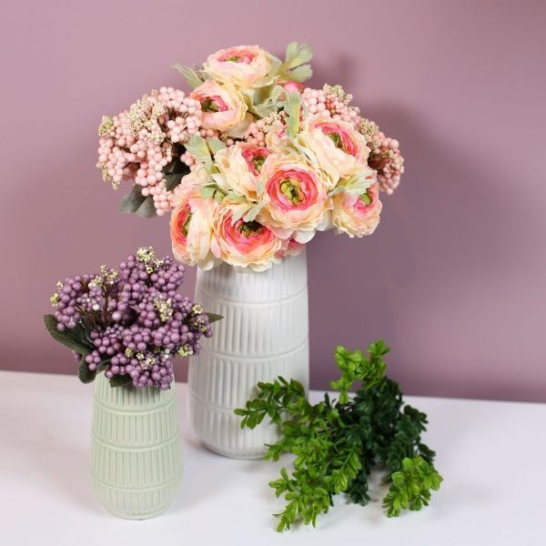 Букет искусственный Ранункулюс светло-розовый 28485PF