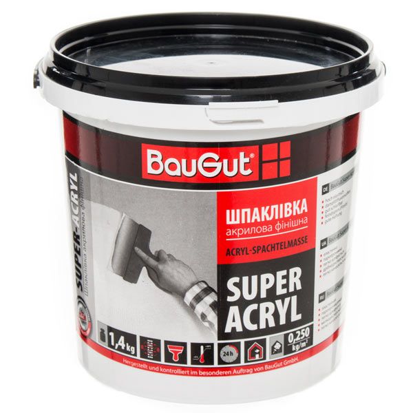 Шпаклівка BauGut Super Finish 1,4 кг