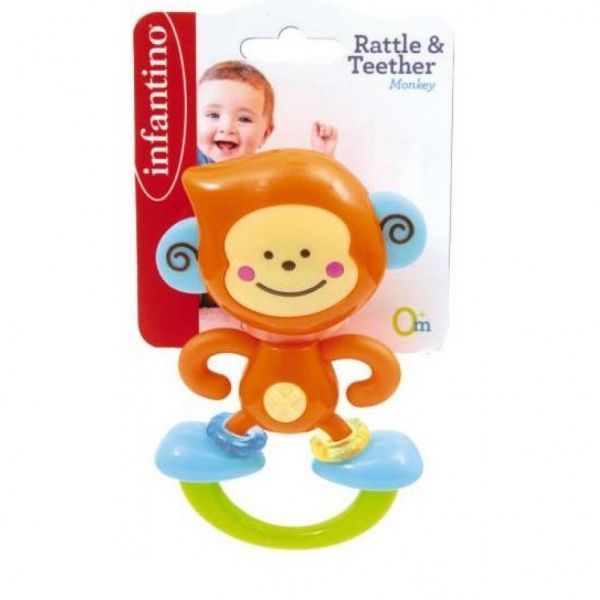 Брязкальце-прорізувач для зубів Zuru Infantino Мавпочка 316614I