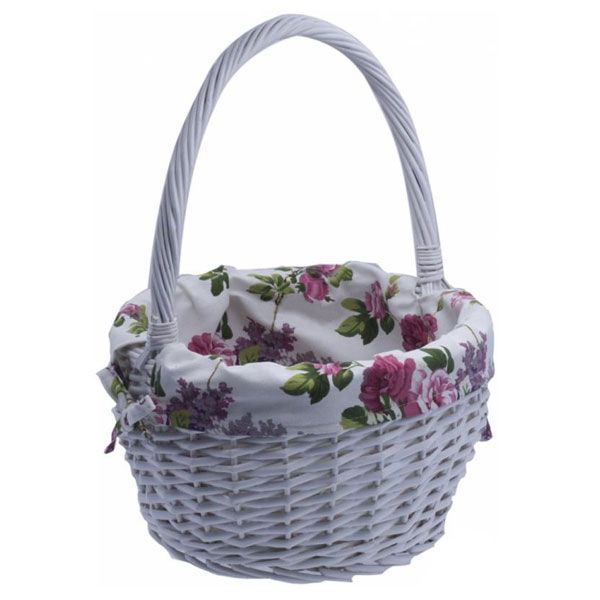 Корзинка плетеная с текстилем 35х20х45 см TA06-152-1 