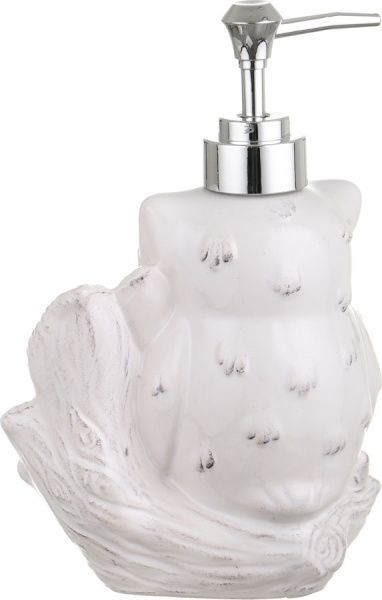 Диспенсер декоративный для жидкости Сова белый