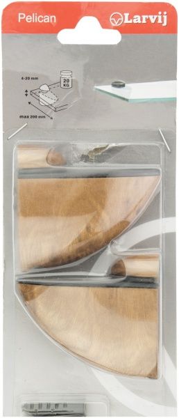 Держатель для полок  большой 4-16 мм орех