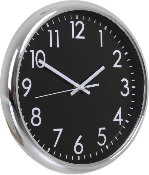 Часы настенные Basic 27,9х3,9 см серебряно-черный UP! (Underprice)