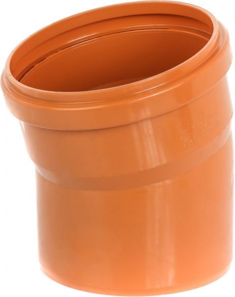 Колено ПВХ d160х15° Инсталпласт-ХВ