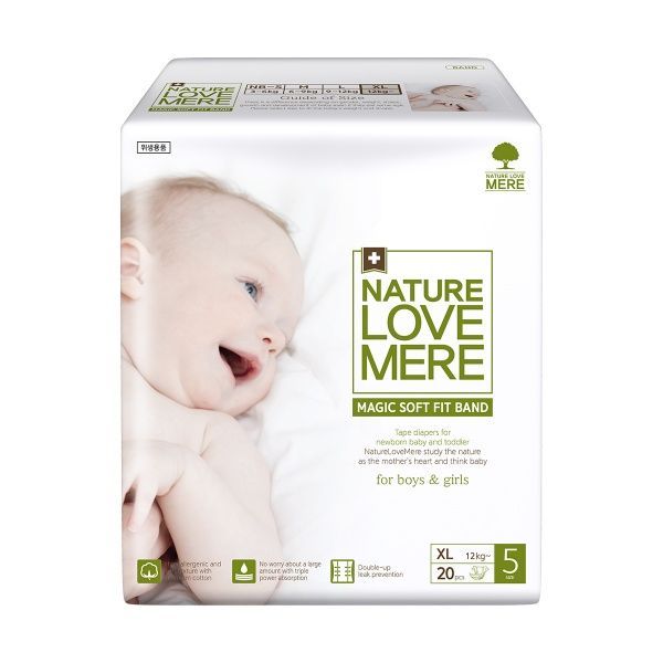 Підгузки Nature Love Mere Magic Soft Fit Band 12+ кг XL 20 шт.