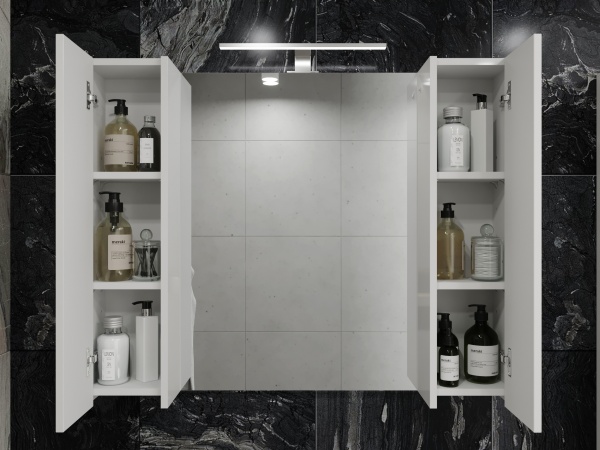 Зеркальный шкаф ЮВЕНТА Bronx BrxMC-100 дуб вотан