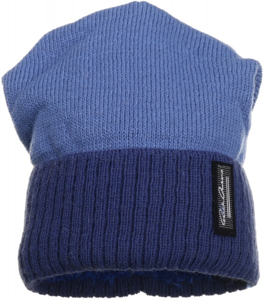 Шапочка дитяча для хлопчика Kraft+ р.48-50 темно-синій з синім 1963 