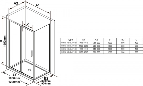 Неподвижная стенка Ravak Nexty NPSS білий+transparent 90O70100Z1 