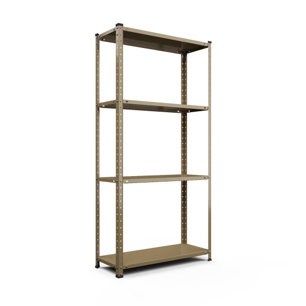 Стеллаж металлический Меткас РЕК оцинкованный 1500x750x300 мм металл полка 4 шт. краска 