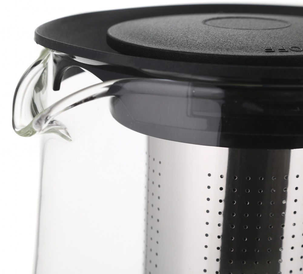 Чайник заварочный Flamberg Greenwich 600 мл черный с прозрачным