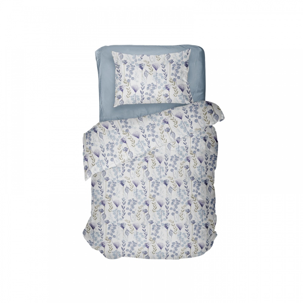 Комплект постельного белья 1,5 Blooming blue разноцветный UP! (Underprice)