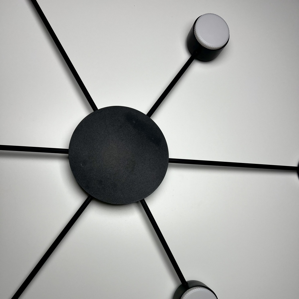 Люстра стельова Luminaria 6xGX53 чорний RAY SLIM 6xGX53 BLACK