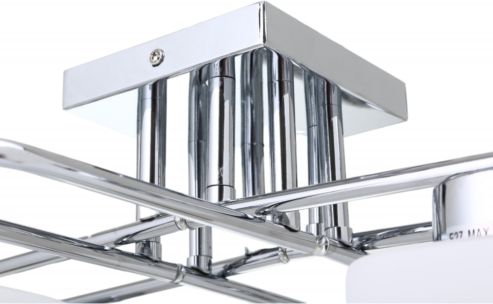 Люстра Sensio Orlean 4x40 Вт E27 хром/белый LS-07380/4W-E2740W