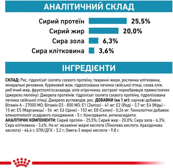 Корм для кошек HYPOALLERGENIC FELINE (Гипоалердженик Фелин), 2,5 кг