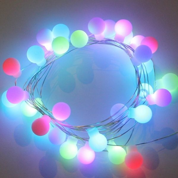 Декоративная гирлянда Джаз Лайт ILDBL32RGB-C-USB-RC встроенный светодиод (LED) 32 ламп 3,7 м