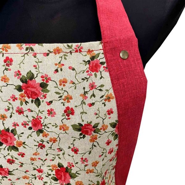 Фартук кухонный РОУЗ с кантом и кружевом La Nuit