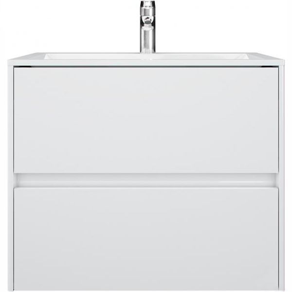 Тумба підвісна Water House Preference N2 70 МДФ білий глянець під умивальник Амальфі 70