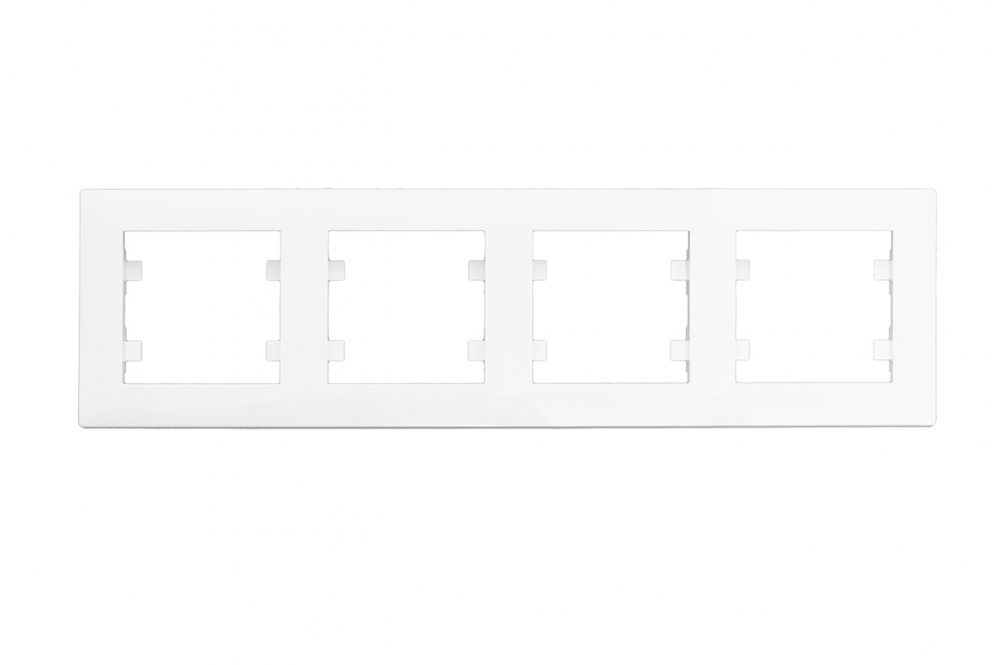 Рамка чотиримісна Makel Rizz горизонтальна білий 88001704