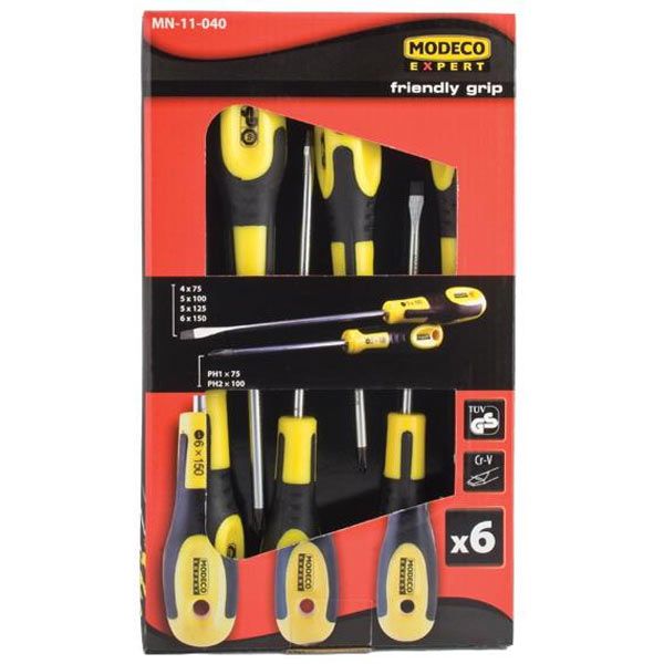 Набір викруток Modeco Friendly Grip MN-11-040 6 шт