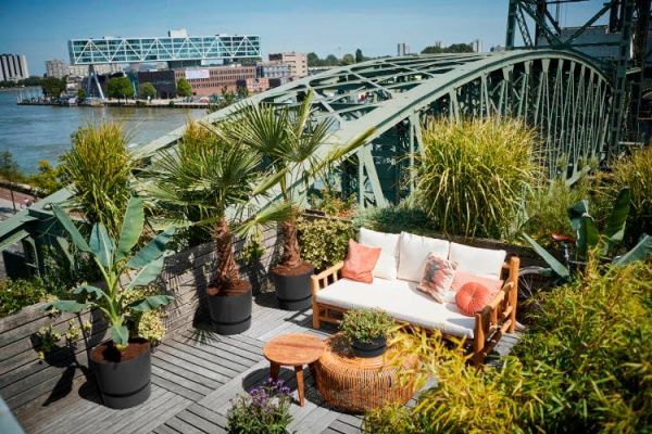 Вазон пластиковый Elho greenville round 30 см круглый графит (8711904332358) 