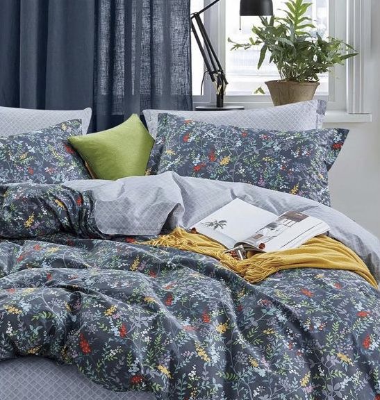 Комплект постельного белья Tartish семейный синий La Nuit 