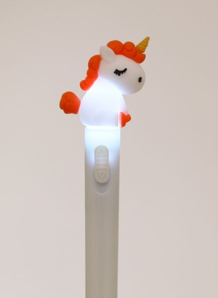 Ручка гелевая Оранжевый единорог 