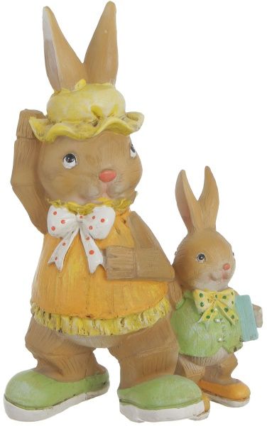 Декоративная фигура в форме кролика 22х14х9 см