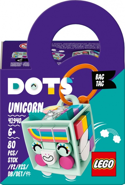 Конструктор LEGO Dots Брелок для сумочки «Єдиноріг» 41940