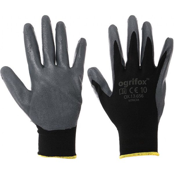 Перчатки Reis для точных работ с покрытием нитрил XL (10) RTENI BS 10