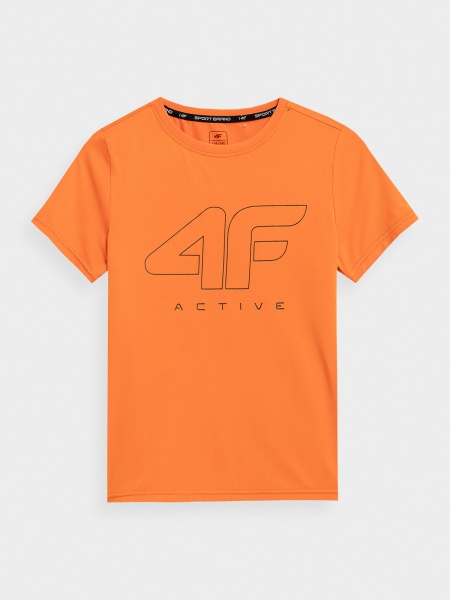 Футболка 4F TSHIRT FNK M166 4FJSS23TFTSM166-70S р.122/128 червоний