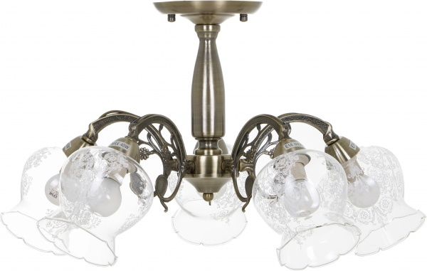 Люстра підвісна Luce 415 5xE14 латунь 