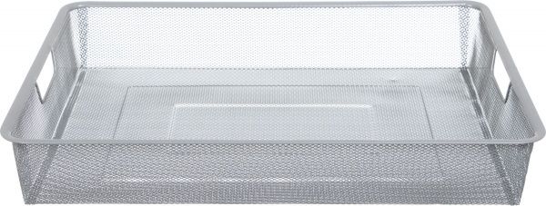 Кошик до гардеробної системи Larvij 555х410х85 мм сітчастий L9559GA сірий