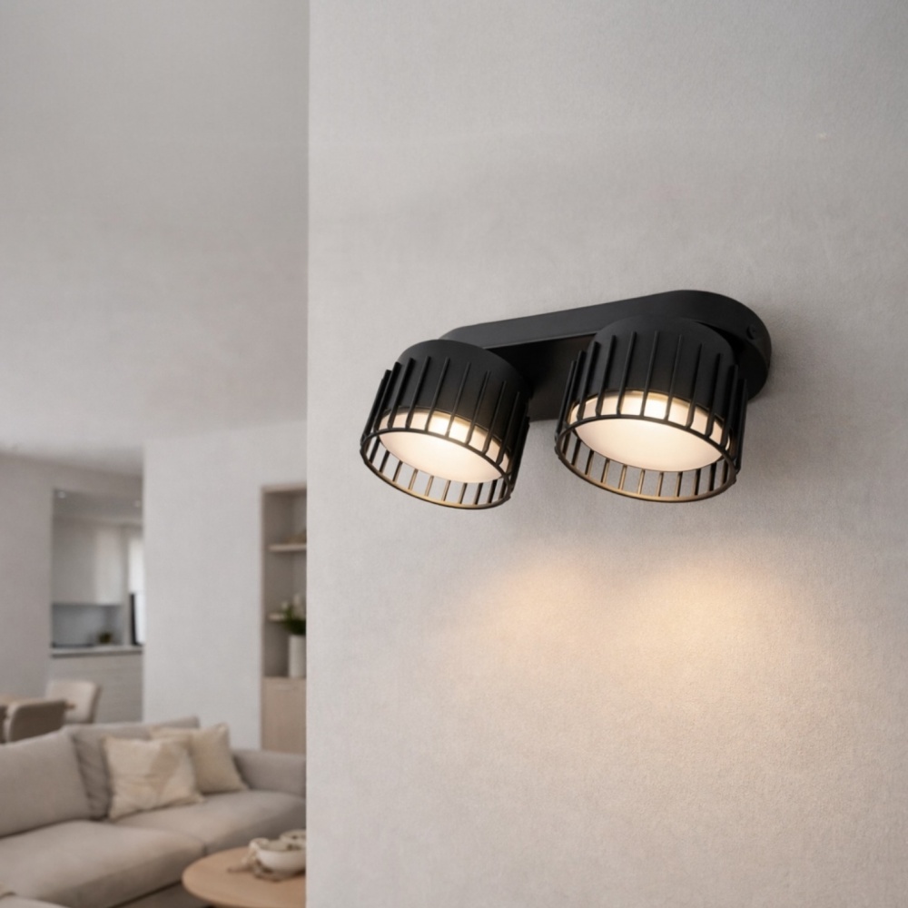 Спот LIGHT SET SP OSOKA 2x12 Вт GX53 чорний