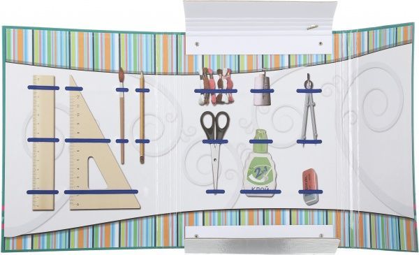 Папка для труда No prob Lama 25х32 на резинке зеленая iTEM