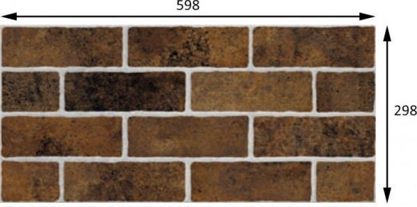 Плитка Cersanit Lukas Brown Structure 29,8x59,8 