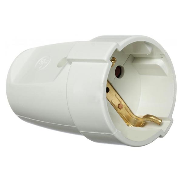 Розетка UP! (Underprice) MZ2-01 с заземлением 220В 16А IP20 белый