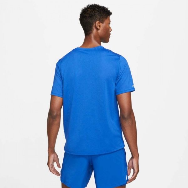 Футболка Nike M NK DF MILER TOP SS WR GX DA1181-480 р.2XL блакитний
