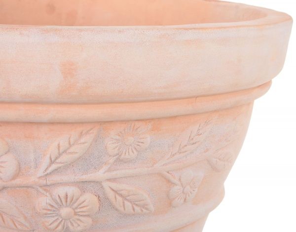Кашпо Viet Thanh Ceramic флора 50х35 см VT.10200-1 круглый терракотовый 